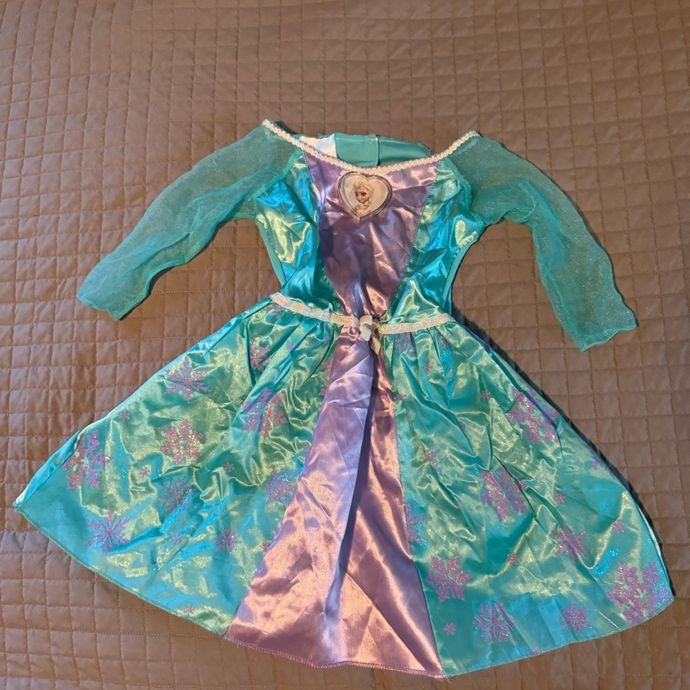 Disney Frozen Dress in Aqua and Lavender